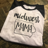 Midwest Mama Baseball Tee